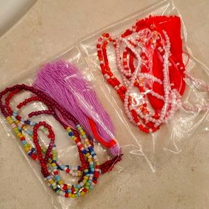 FREE Powerbeads by Jen beaded tassel necklace